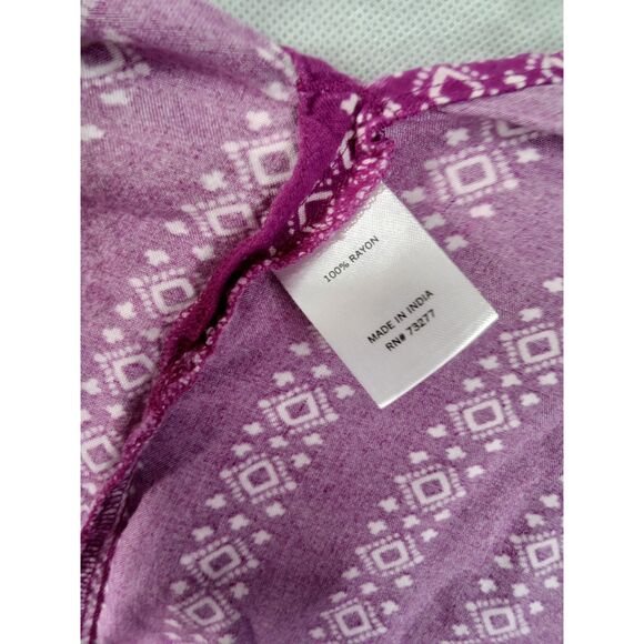 Sonoma large sleeveless v neck button up‎ purple - Picture 9 of 10